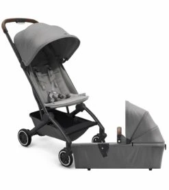 Joolz Aer Lightweight Compact Stroller + Bassinet Bundle - Delightful Grey