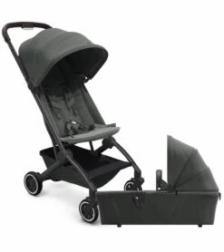 Joolz Aer Lightweight Compact Stroller + Bassinet Bundle - Mighty Green