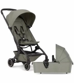 Joolz Aer Lightweight Compact Stroller + Bassinet Bundle - Sage Green