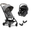 Joolz Aer+ Pushchair & Pebble 360/360 Pro Travel System - Delightful Grey -Joolz joolz aer pushchair pebble 360 delightful grey no carrycot no base flat