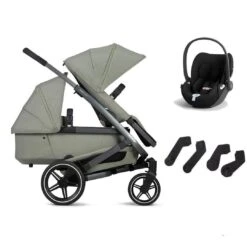 Joolz Geo3 Pushchair + Cloud T Duo Travel System - Sage Green
